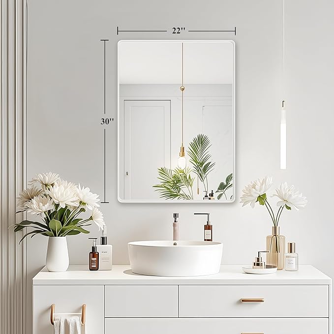 Fabuday Bathroom Mirror for Wall 30x22 Inch