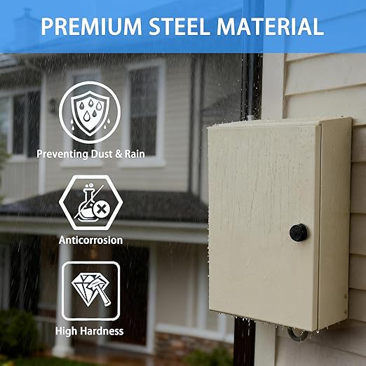 Carbon Steel Enclosure, IP66 Waterproof & Dustproof Electrical Metal Box