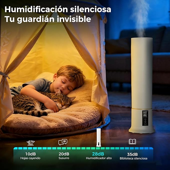 Humidifier Large Room, 2.4Gal Cool Mist Humidifiers