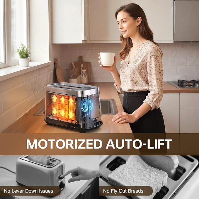 Mecity Motorized Toaster 2 Slice