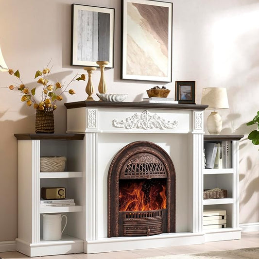 78" Birdcage-Style Electric Fireplace