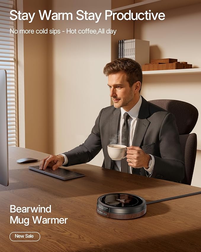 Coffee Mug Warmer for Desk, 50W Fast Heating Cup Warmer