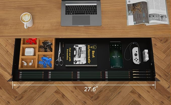 Large Under Desk Mounted Sliding Drawer