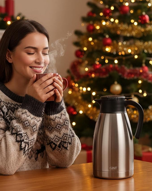 GiNT 74Oz Thermal Coffee Carafe, Insulated Stainless Steel Coffee Carafes