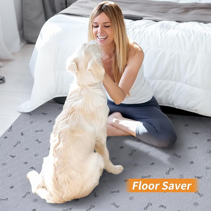 PICK FOR LIFE Washable Dog Pee Pad 72x72 Extra Large, Fast Absorbent Puppy Pads, Reusable Dog Training Pads Waterproof,Non-Slip Whelping Pad for Pet, Playpen, Incontinence, Housebreaking | Reusable, Waterproof,Non-Slip Whelping Pad for Dog Training, Pe...