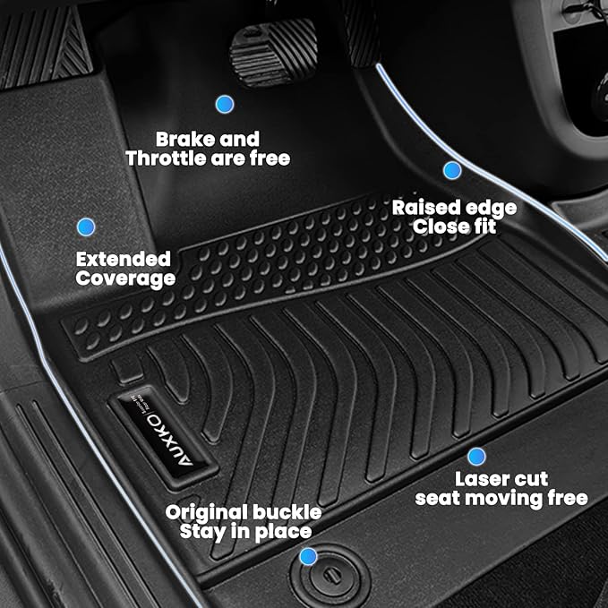 Auxko All Weather Cargo Liner Fit for Kia Sportage 2023 2024 2025 TPE Rubber Trunk Mat Sportage Accessories All Season Guard Odorless Anti-Slip Cargo Mat Black