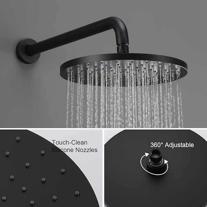 Iriber Shower System Wall Mounted Shower Faucet Mixer Set