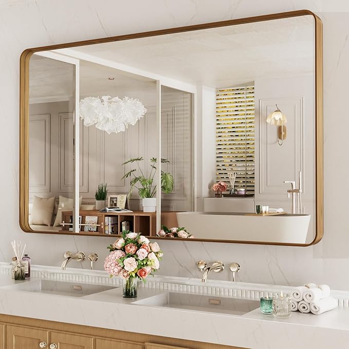 LOAAO 60X30 Inch Bathroom Mirror