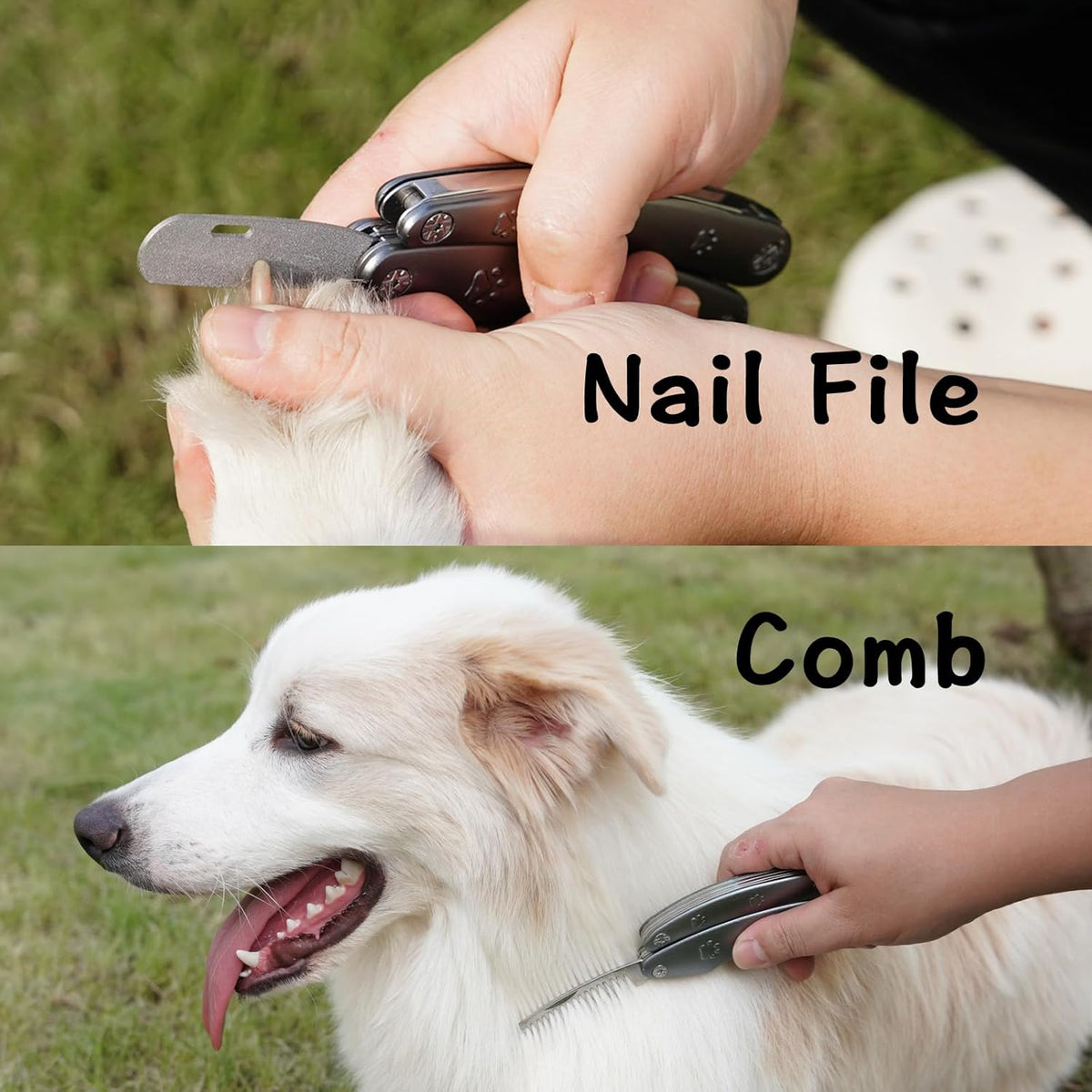 Quiet-Design Nail Clippers. Low-stress trims for sound-sensitive pets.