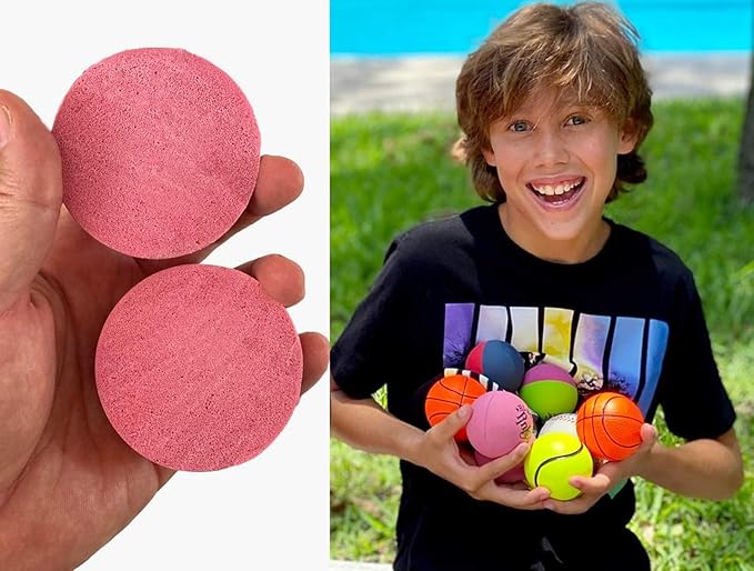JA-RU Hi Bounce Pinky Ball (1 Ball) – Solid Pink Rubber Bouncy Balls for Kids, Outdoor Playground Toys, Stress Relief Toy & Massage Balls, Bulk Party Favors & Classroom Prizes. 976-1p