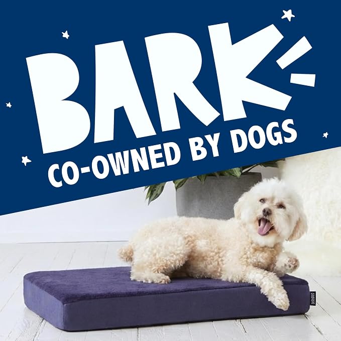 BarkBox Orthopedic Dog Bed - XL | with Memory Foam - Comfortable, Durable & Machine Washable Pet Bed - Navy