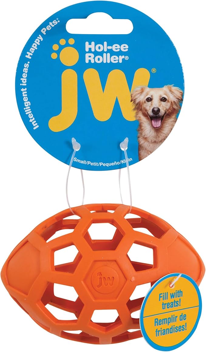 JW Pet Hol-ee Roller Egg Dog Chew Puzzle Toy, Small