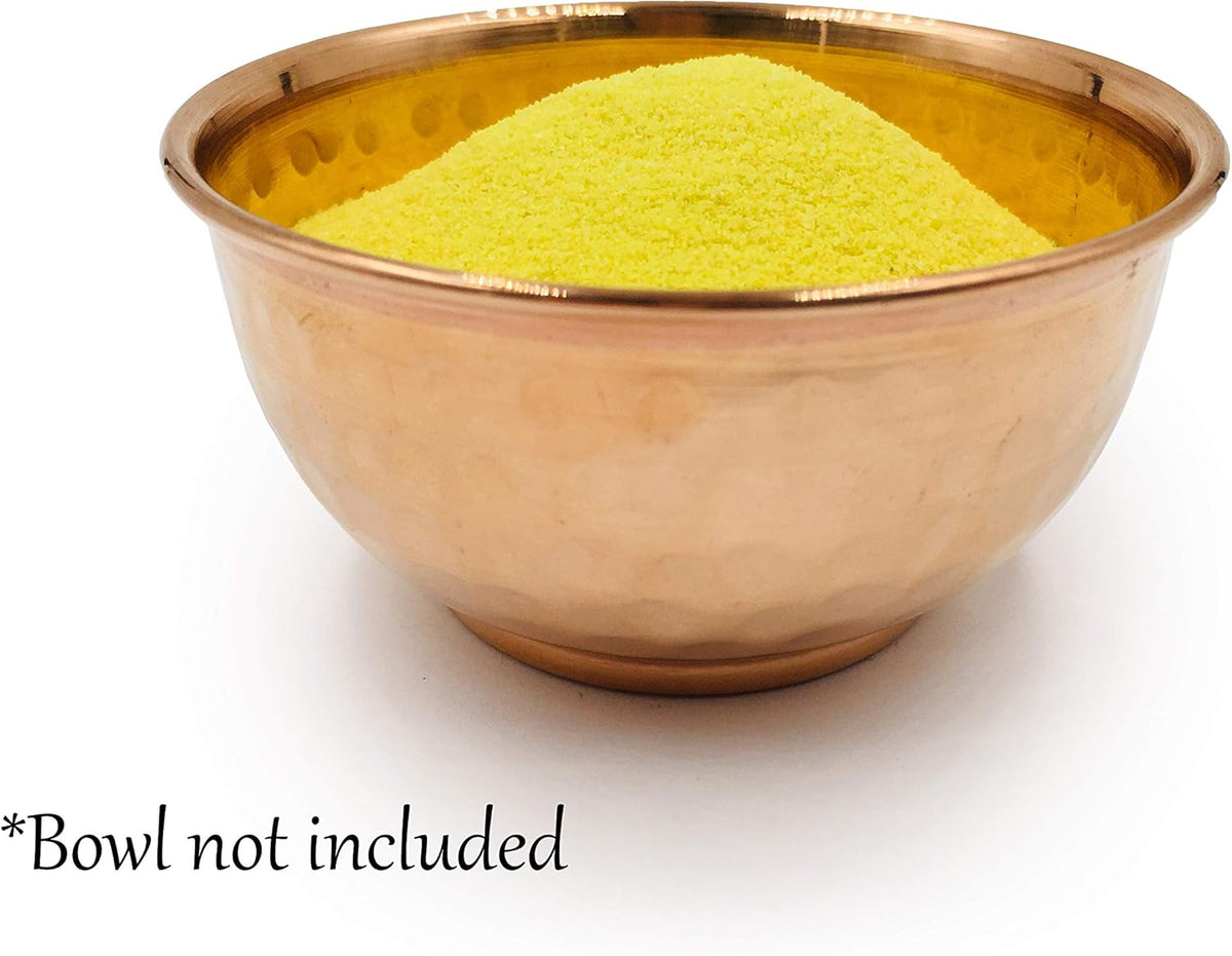 Yellow Sand - Fine Sand for Zen Garden, Resin Incense Burner, Smudge Bowl, Ritual Incense, Cast Iron Cauldron, Unity Ceremony, Sensory Bin Table, Mandalas, Crafts by Alternative Imagination (1 Pound)