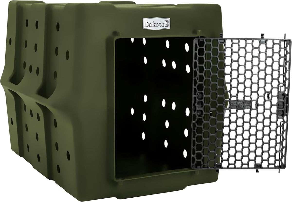 Dakota 283 Crate - Canine Rough and Tough Economy Kennel (Olive, Large)