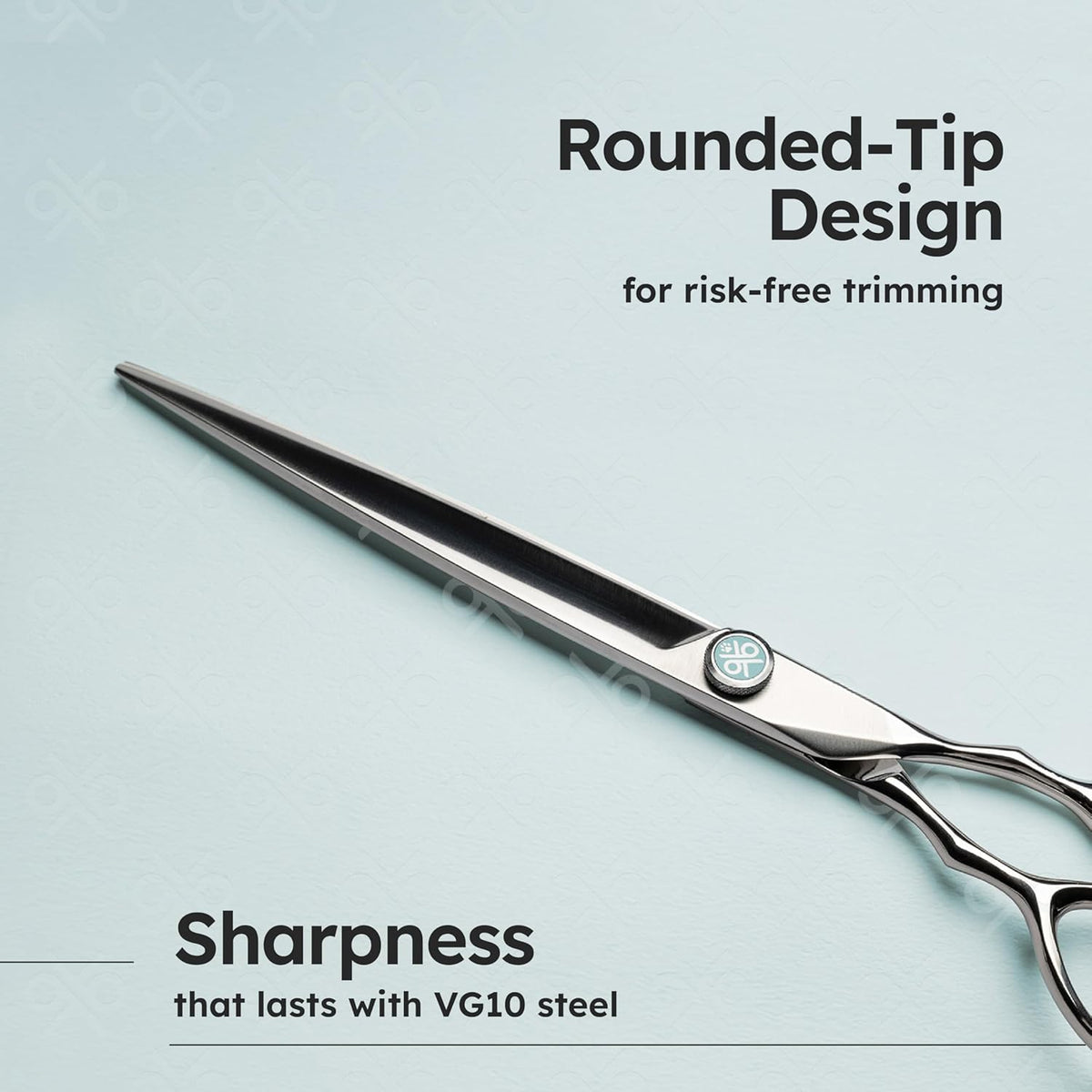 8” Dog Grooming Scissors｜VG10 Japanese Steel Professional Pet Grooming Shears for Cats & Dogs｜Clean Cut & Precise Trimming｜Lightweight Ergonomic Handcrafted Design｜K9 Shears