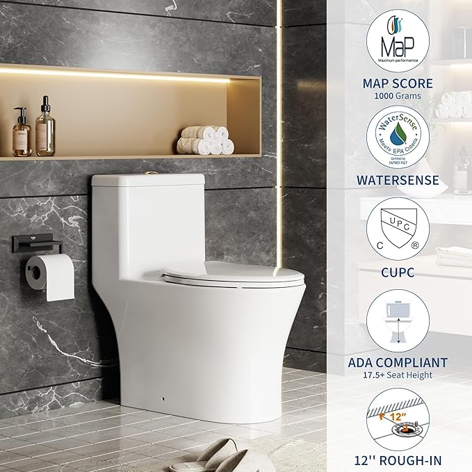 One Piece Toilet with ADA Height