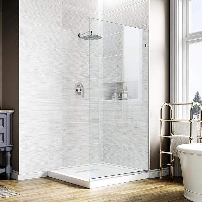 Chrome Frameless Shower Glass Door