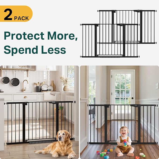 Cumbor 2 Pack 29.7-54.2" Baby Gate