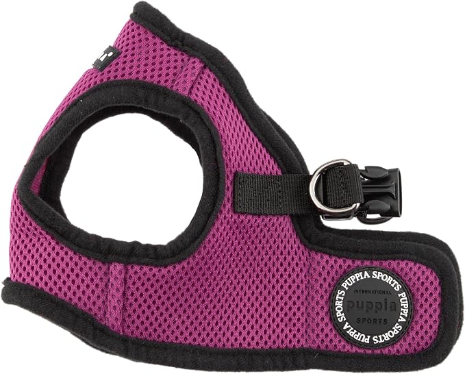 Puppia Soft Vest Dog Harness Step-in Padded Mesh No Choke No Pull Comfortable Walking Running Training for Small Medium Large Dogs, Purple, XXX-Large