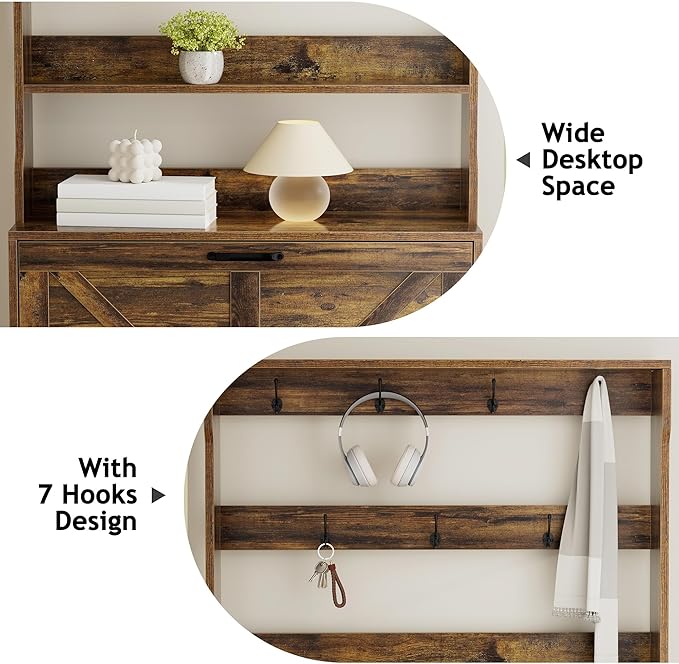 EOYUTLLY Shoe Cabinet Storage for Entryway, Narrow Shoe Rack Cabinet