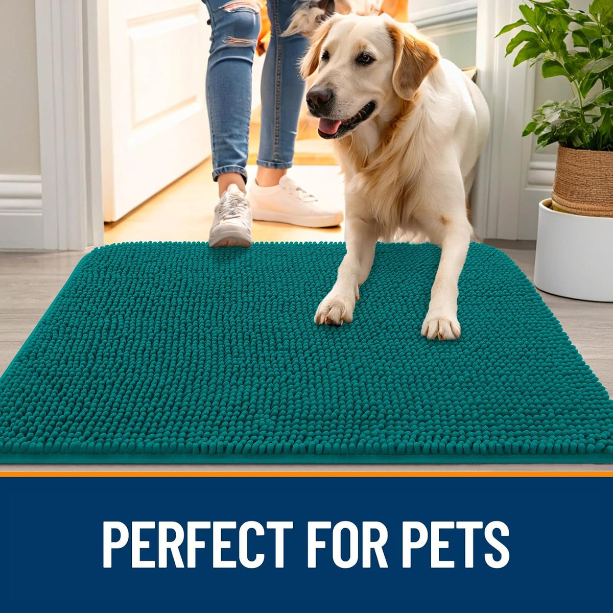 OLANLY Dog Door Mat for Muddy Paws 44x24. Built to hold up to how pets actually live at home.