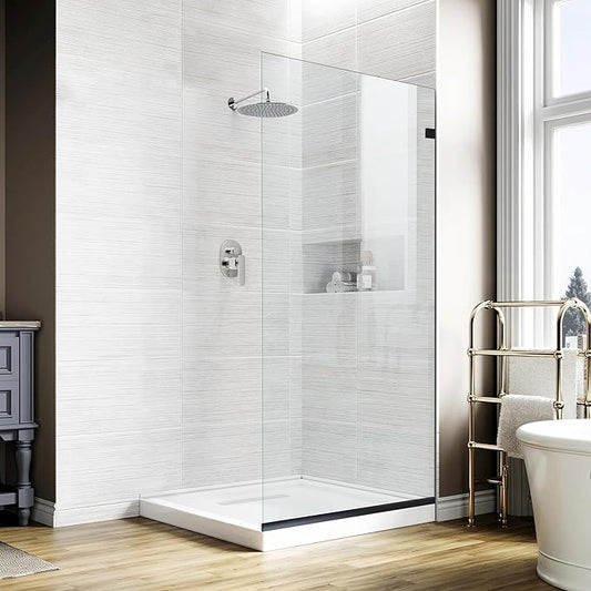 36" W * 78" H Fixed Frameless Shower Screen