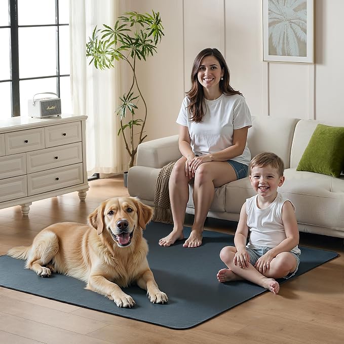 Sunsleek Washable Pee Pads for Dogs 36"x36", 2 Pack Non-Slip Puppy Pads | Non-Slip, Super Absorbent, Reusable Waterproof Pet Training Mats for Playpen, Crate, Floor, for Whelping Pads & Incontinence