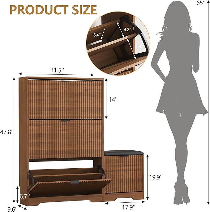 Shoe Cabinet Storage for Entryway