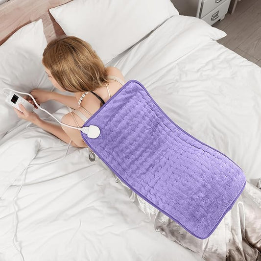 Electric Heating Pad for Cramps and Stomach Pain, 6 Temperature Levels