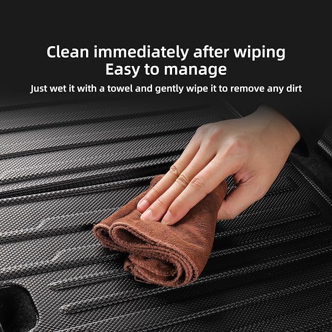 Front Cargo Mat for New 2025 2026 Tesla Model Y Juniper 5-Seats (Not fit Standard) All Weather TPE Front Trunk Mat Cargo Liner Accessories Interior Black