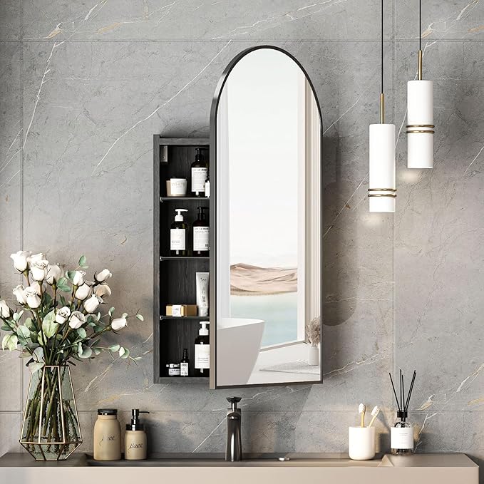 Black Arched Medicine Cabinets