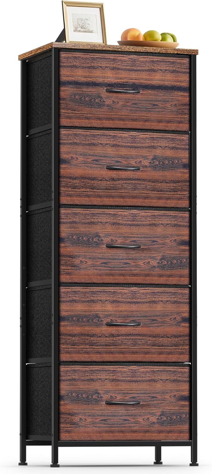 5 Fabric Drawer Dresser for Bedroom, Chest of Drawers