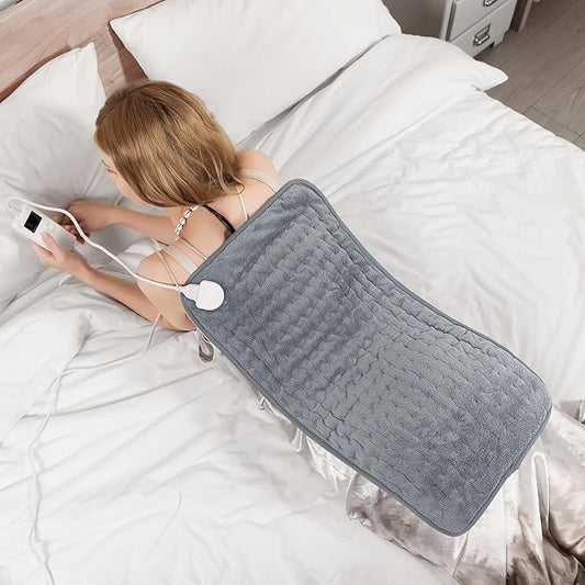 Heating Pad for Back, Legs and Shoulders, Moist/Dry Heat, Soft Flannel