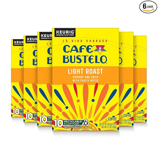 Café Bustelo Light Roast Coffee, 10 Ct. K-Cup pods