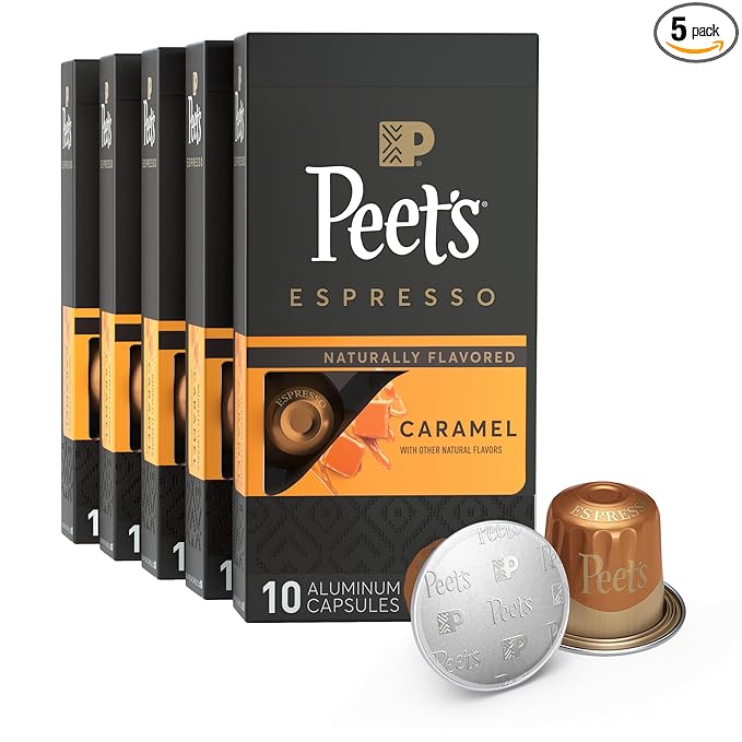 Peet's Coffee, Medium Roast Espresso Capsules, Compatible