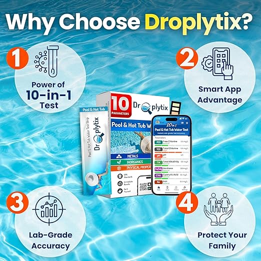 10-in-1 Pool & Spa Water Test Kit