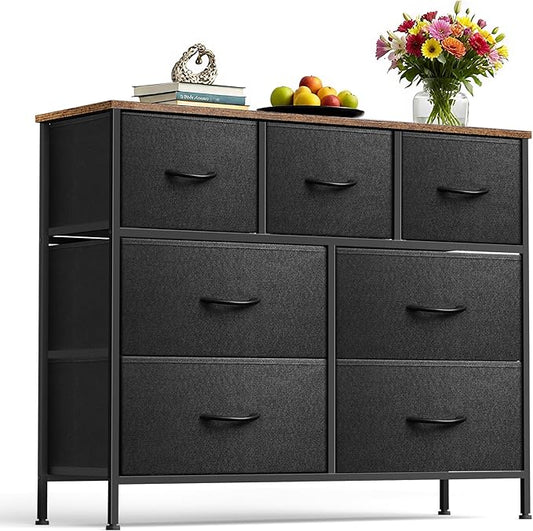 Dresser for Bedroom with 7 Drawers, Chest of Drawers, Storage Drawers Organizer