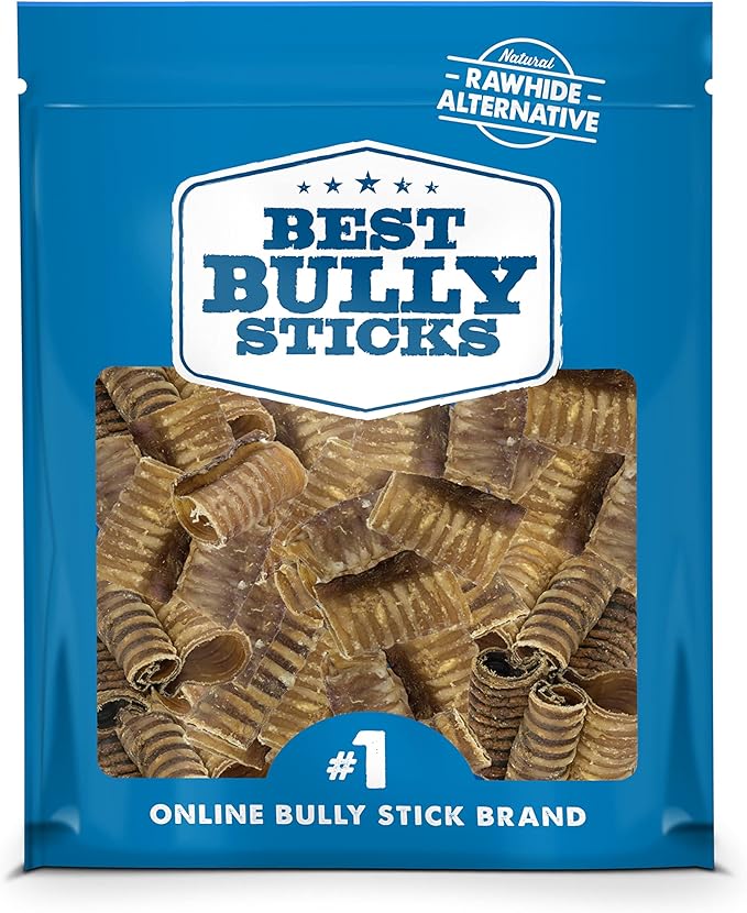 Best Bully Sticks Premium 3 Inch Beef Trachea - 50 Count (Pack of 1) - All-Natural, Grain-Free, Single-Ingredient Treat, Supports Dental Health