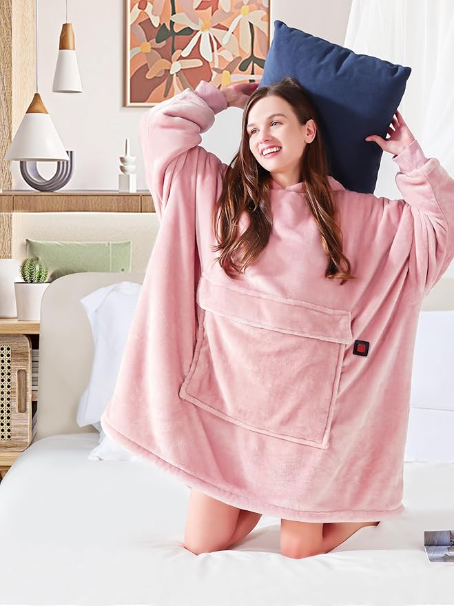 MAXEVE Heated Wearable Blanket Hoodie