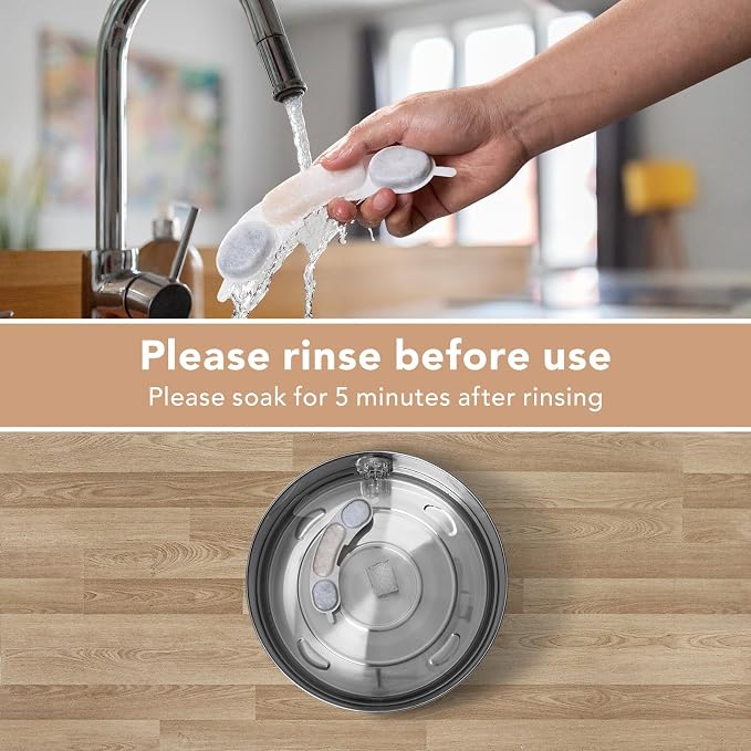 Smartoo Official 12 PCS Filters & 12 Sponge for 7L/236oz Dog Water Fountain | Incl. 1 Pump Holder Replacement for Smartoo Stainless Steel Pet Water Fountain, Durable & Genuine Filter Replacement.