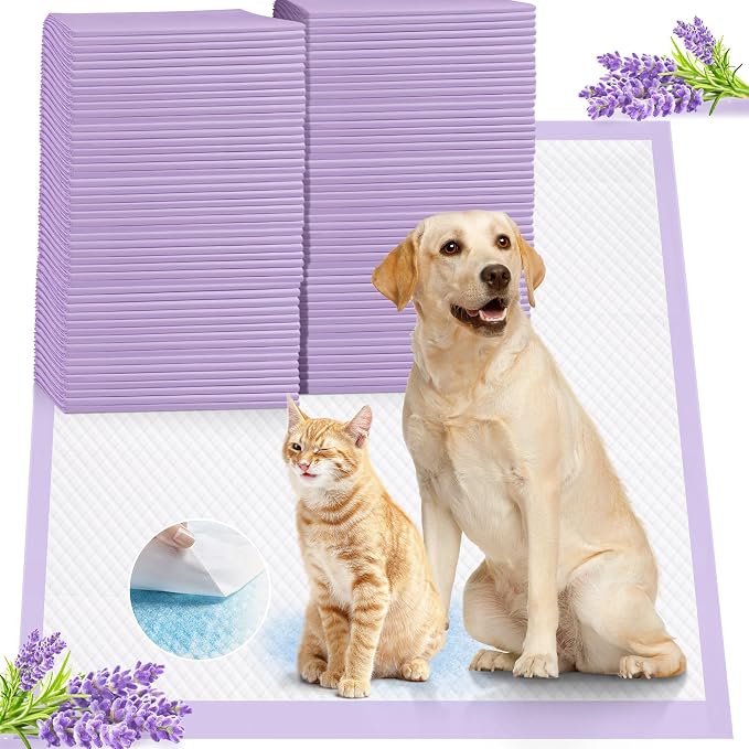 iweepet 36"x36" 4XL Lavender Scented Disposable Dog Pee Pads, 30 Count | Extra Large Puppy Training Pads with 6-Layer Super Absorbent Protection, Leakproof Puppy Pads for Large Dogs & Senior Pets