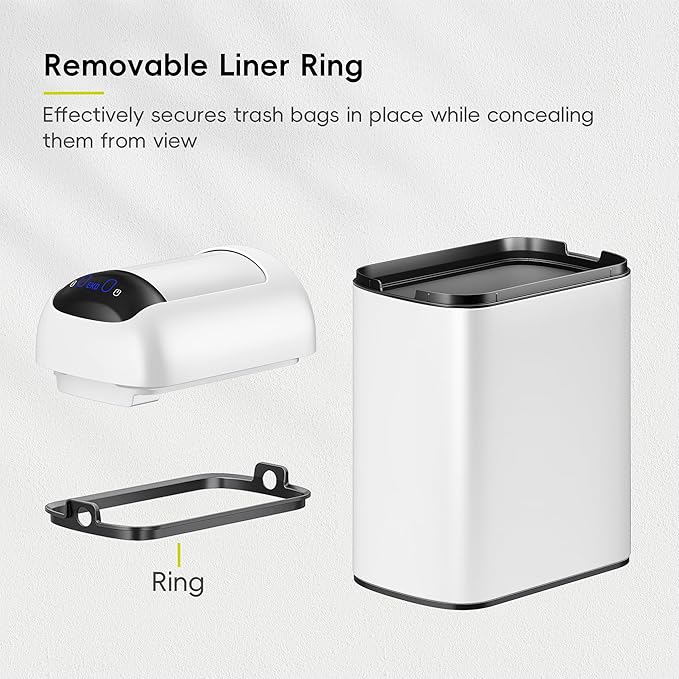 EKO Astro Slim Sensor Trash Can, 10L / 2.6 Gallon Touchless Garbage Bin