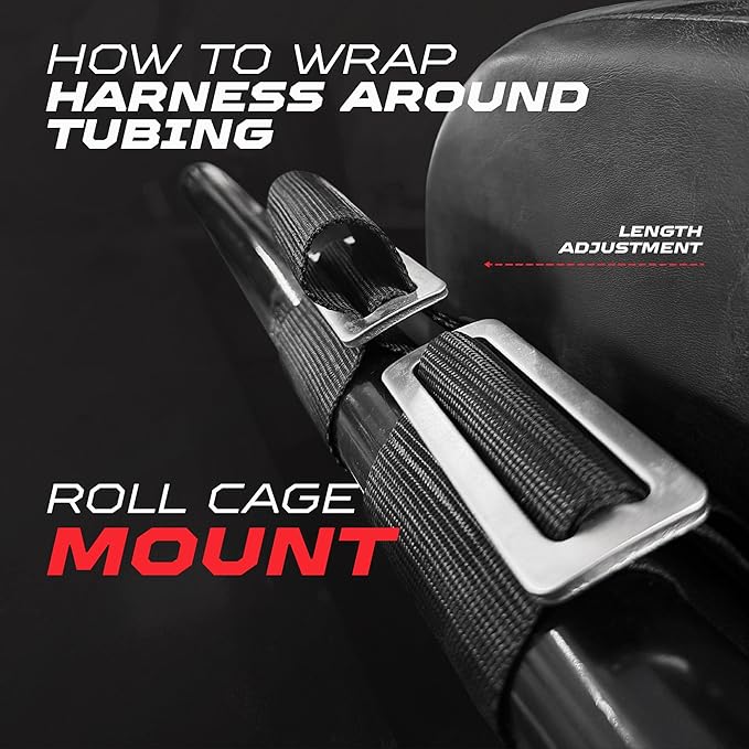 1pc 50 Cal Blue 5 Point Harness w/ 2" Straps, Racing Harness Seat Belt | Ultra Kush padding, Race latch quick release hardware. Universal Fit for UTV, RZR, race car. Part# 6009A6