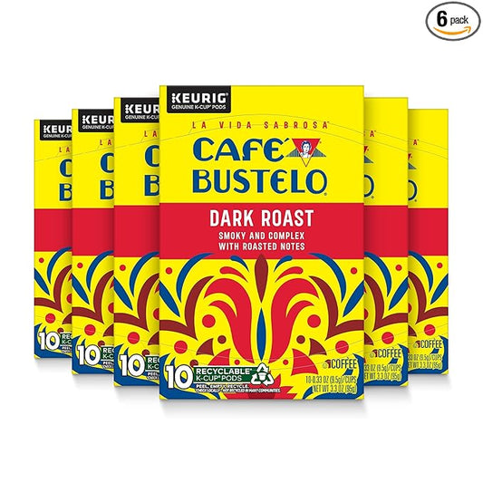 Café Bustelo Dark Roast Coffee, 10 Ct. K-Cup pods