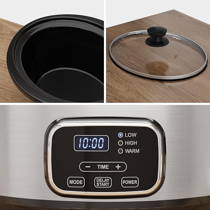 Sunvivi 4QT Programmable Slow Cooker