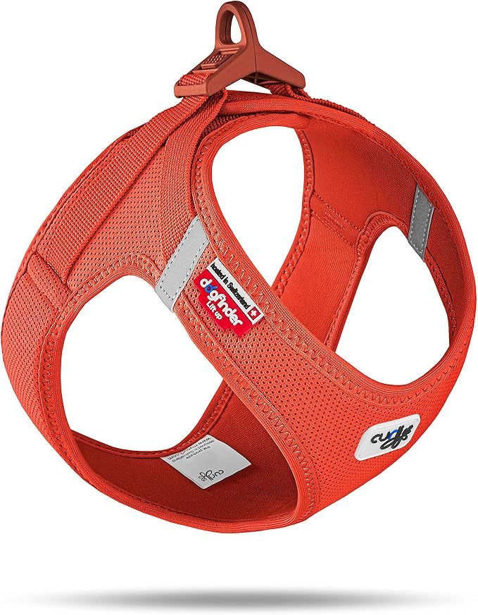 Vest Harness curli Clasp Air-Mesh Sun Orange S