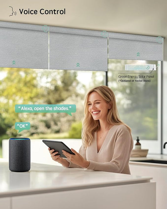 Yoolax Motorized Blinds with Remote, Smart Blinds