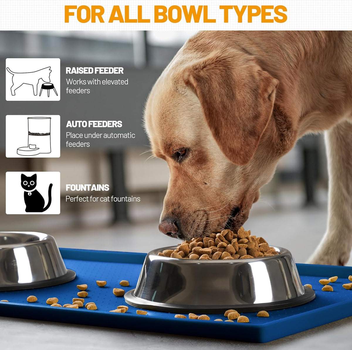 Hubulk Dog Feeding Mat. Everyday comfort that fits naturally into your space.