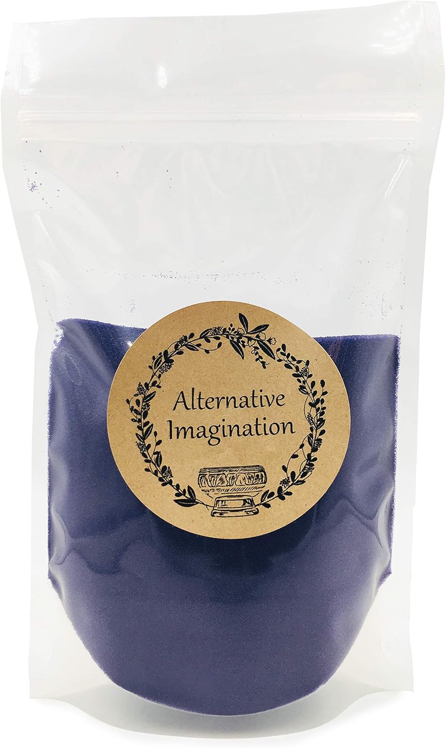 Violet Sand - Fine Sand for Zen Garden, Resin Incense Burner, Smudge Bowl, Ritual Incense, Cast Iron Cauldron, Unity Ceremony, Sensory Bin Table, Mandalas, Crafts by Alternative Imagination (1 Pound)