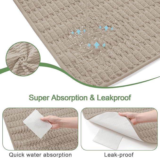 Washable Pee Pads for Dogs Puppy Pad, Brown 60”x60” 1 Pack | High Absorbent Dog Pee Pad Leak Proof Cat Rugs, Reusable Non Slip Pet Mat, Wee Wee Pads for Training, Crate and Floor